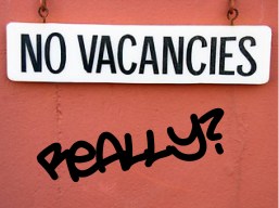 no vacancies